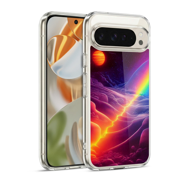 Wumples Cosmic Universe A Chasm On A Distant Moon Soft Gel Case for Google Pixel 9 / Pixel 9 Pro