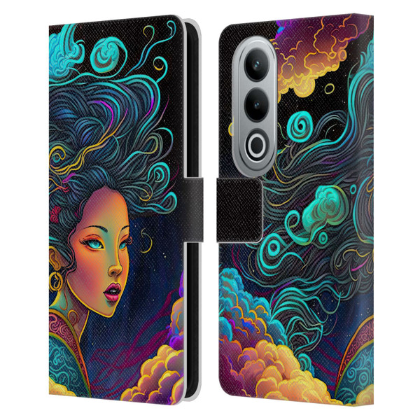 Wumples Cosmic Arts Cloud Goddess Leather Book Wallet Case Cover For OPPO OnePlus Ace 3V 5G