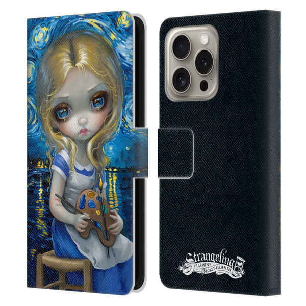 Strangeling Art Impressionist Night Leather Book Wallet Case Cover For Apple iPhone 16 Pro