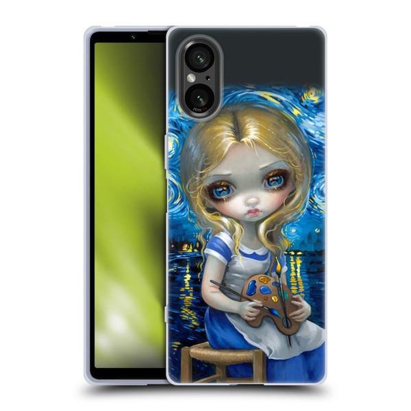 Strangeling Art Impressionist Night Soft Gel Case for Sony Xperia 5 V 5G