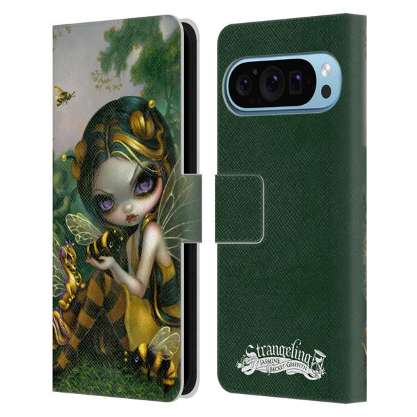 Strangeling Dragon Bee Fairy Leather Book Wallet Case Cover For Google Pixel 9 / Pixel 9 Pro