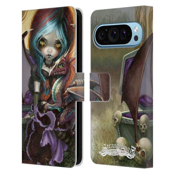 Strangeling Dragon Vampire Fairy Leather Book Wallet Case Cover For Google Pixel 9 / Pixel 9 Pro