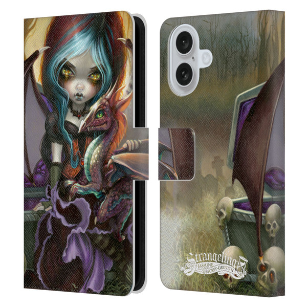 Strangeling Dragon Vampire Fairy Leather Book Wallet Case Cover For Apple iPhone 16
