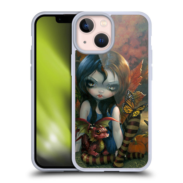 Strangeling Dragon Autumn Fairy Soft Gel Case for Apple iPhone 13 Mini