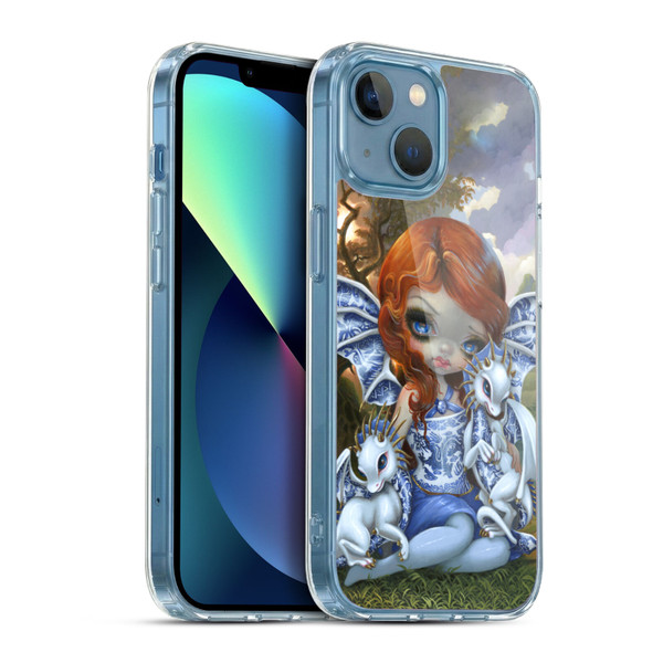 Strangeling Dragon Blue Willow Fairy Soft Gel Case for Apple iPhone 13 Mini & MagSafe