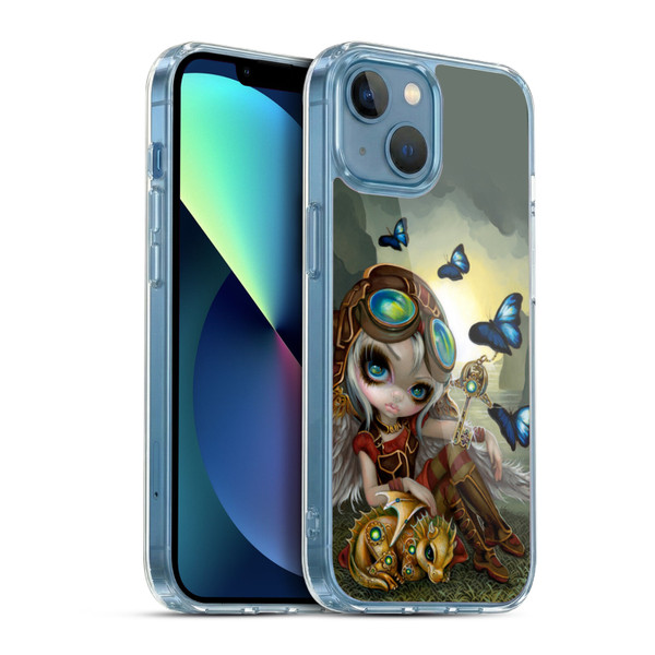 Strangeling Dragon Steampunk Fairy Soft Gel Case for Apple iPhone 13 Mini & MagSafe