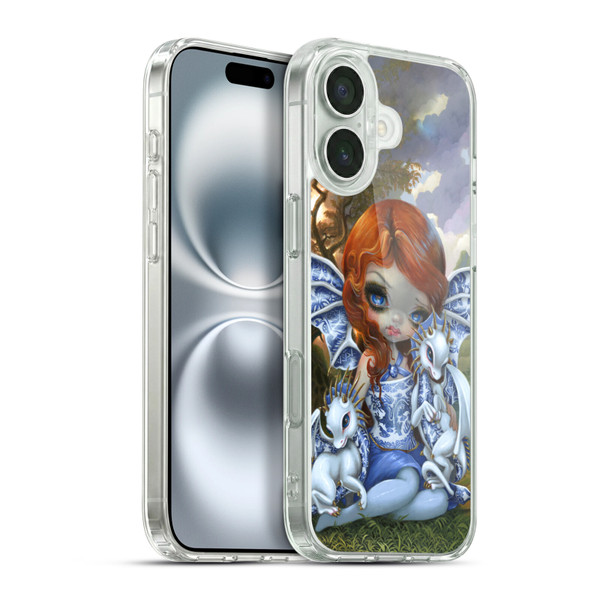 Strangeling Dragon Blue Willow Fairy Soft Gel Case for Apple iPhone 16 Plus & MagSafe