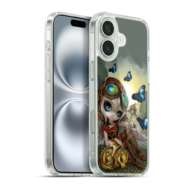Strangeling Dragon Steampunk Fairy Soft Gel Case for Apple iPhone 16 Plus & MagSafe