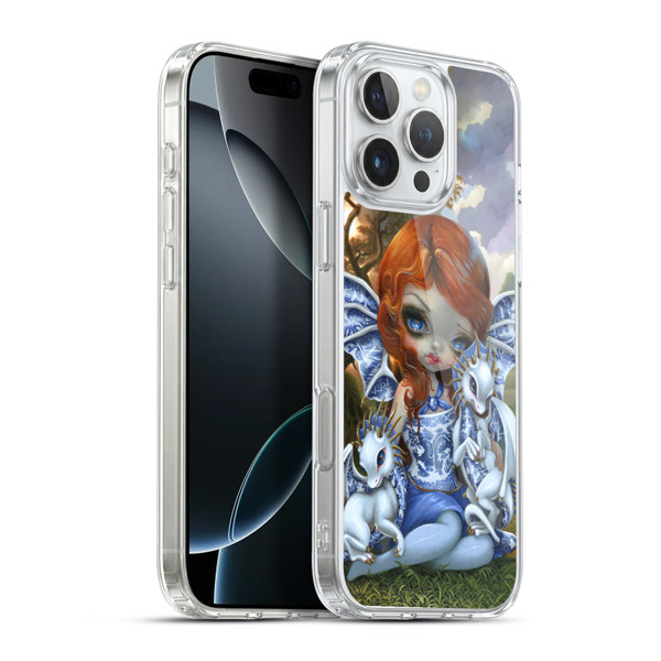 Strangeling Dragon Blue Willow Fairy Soft Gel Case for Apple iPhone 16 Pro Max & MagSafe