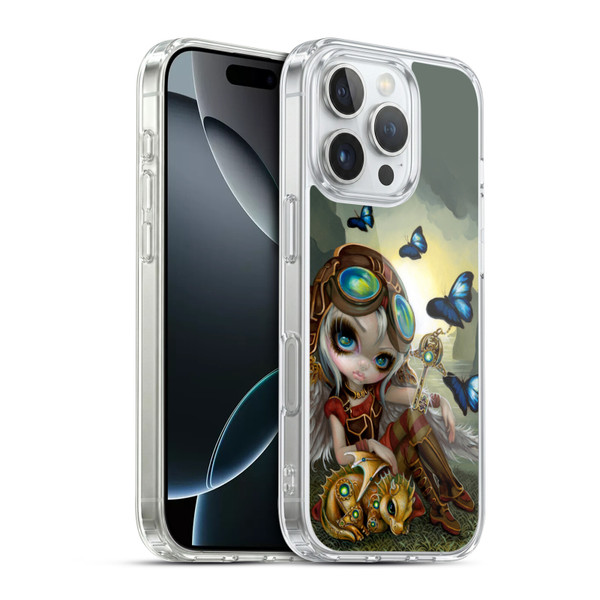 Strangeling Dragon Steampunk Fairy Soft Gel Case for Apple iPhone 16 Pro & MagSafe