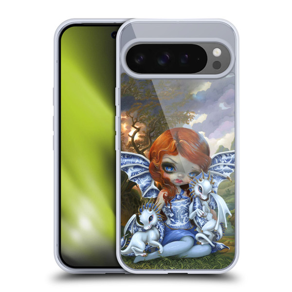 Strangeling Dragon Blue Willow Fairy Soft Gel Case for Google Pixel 9 Pro XL
