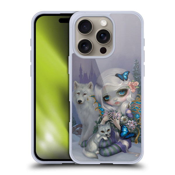 Strangeling Fairy Art Winter with Wolf Soft Gel Case for Apple iPhone 16 Pro