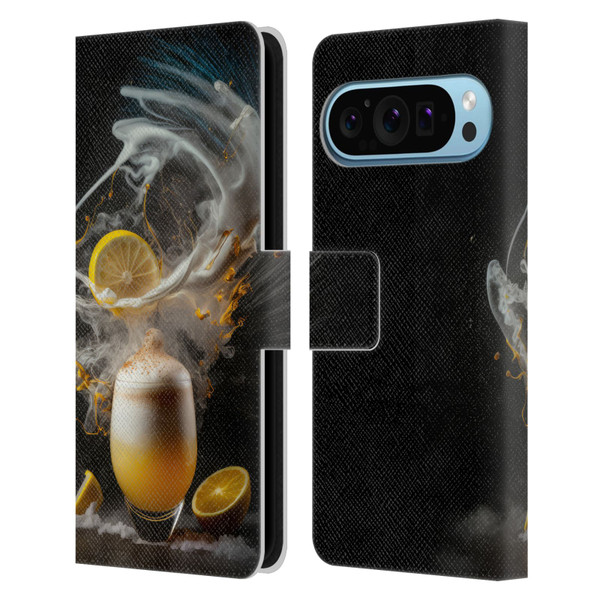 Spacescapes Cocktails Explosive Elixir, Whisky Sour Leather Book Wallet Case Cover For Google Pixel 9 / Pixel 9 Pro