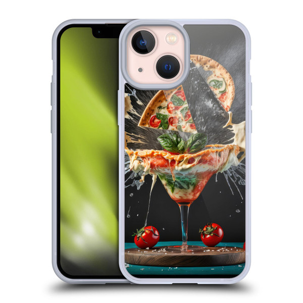 Spacescapes Cocktails Margarita Martini Blast Soft Gel Case for Apple iPhone 13 Mini