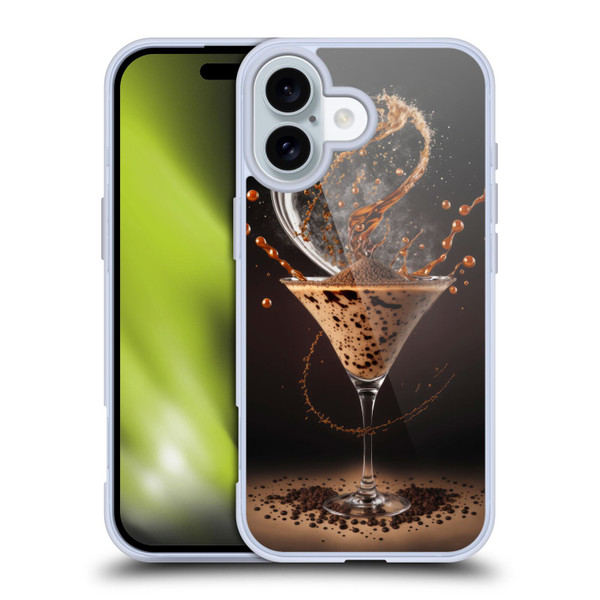 Spacescapes Cocktails Contemporary, Espresso Martini Soft Gel Case for Apple iPhone 16