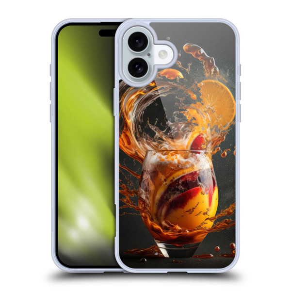 Spacescapes Cocktails Modern Twist, Hurricane Soft Gel Case for Apple iPhone 16 Plus