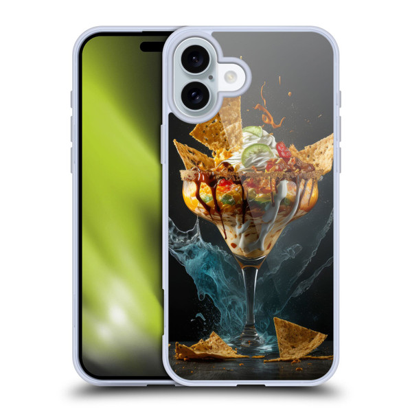 Spacescapes Cocktails Nacho Martini Soft Gel Case for Apple iPhone 16 Plus