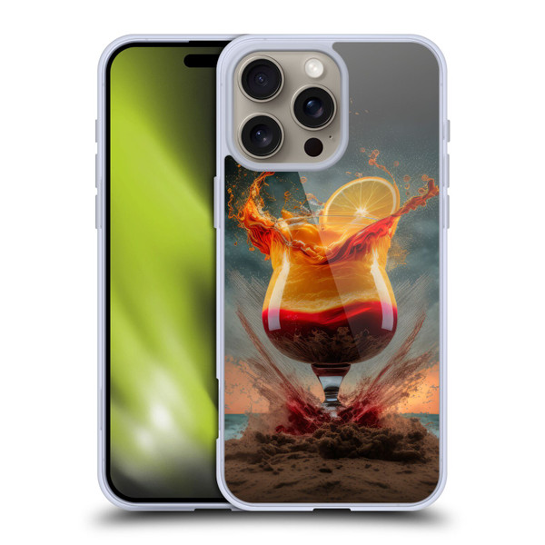 Spacescapes Cocktails Summer On The Beach Soft Gel Case for Apple iPhone 16 Pro Max