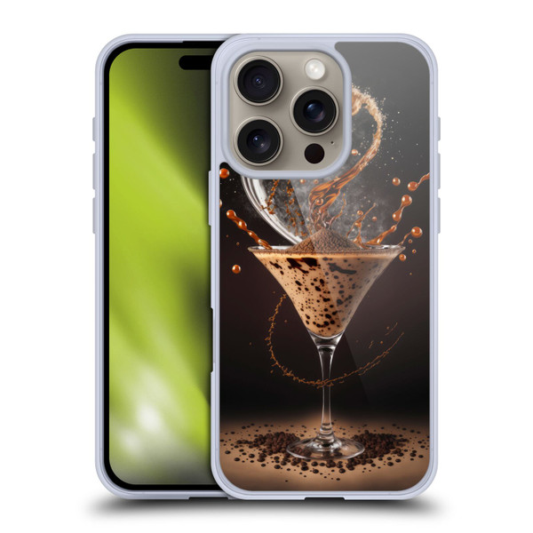 Spacescapes Cocktails Contemporary, Espresso Martini Soft Gel Case for Apple iPhone 16 Pro