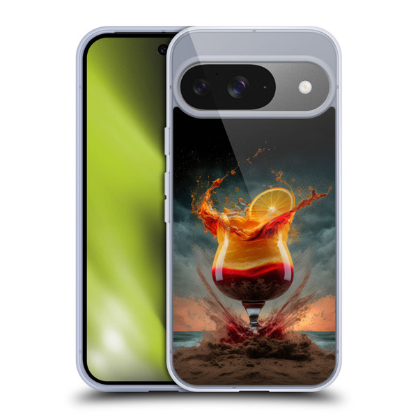 Spacescapes Cocktails Summer On The Beach Soft Gel Case for Google Pixel 9 / Pixel 9 Pro