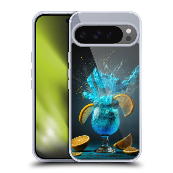 Spacescapes Cocktails Blue Lagoon Explosion Soft Gel Case for Google Pixel 9 Pro XL
