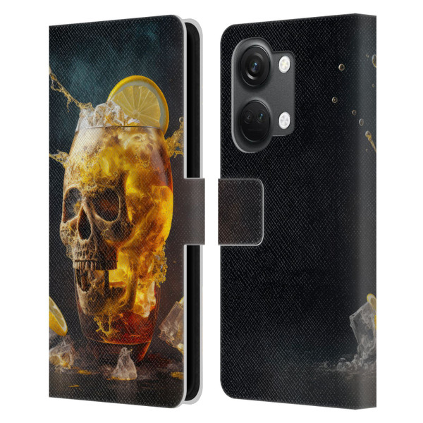 Spacescapes Cocktails Long Island Ice Tea Leather Book Wallet Case Cover For OnePlus Nord 3 5G