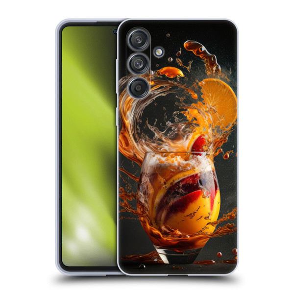 Spacescapes Cocktails Modern Twist, Hurricane Soft Gel Case for Samsung Galaxy M55 5G