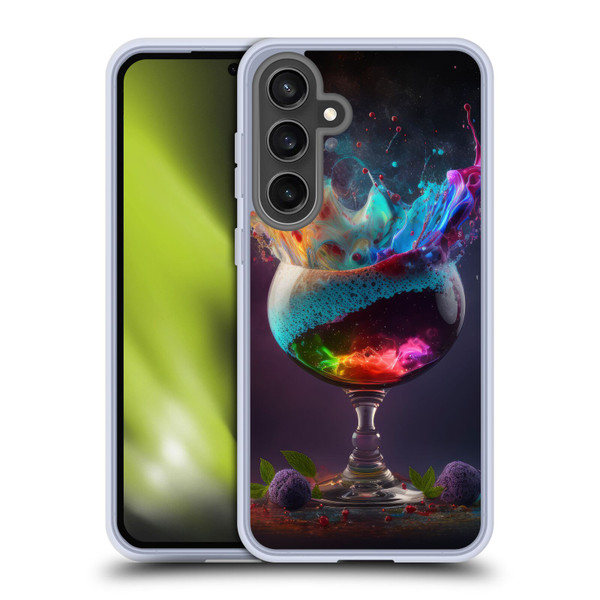 Spacescapes Cocktails Universal Magic Soft Gel Case for Samsung Galaxy S24 FE