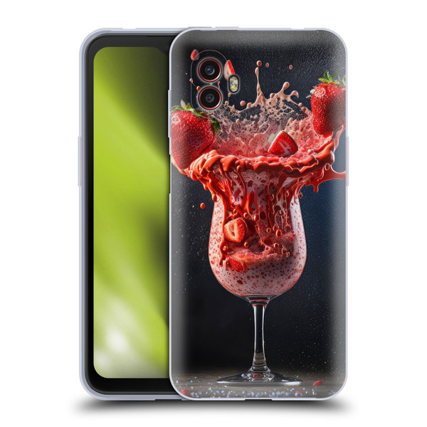 Spacescapes Cocktails Strawberry Infusion Daiquiri Soft Gel Case for Samsung Galaxy Xcover6 Pro/Pro2