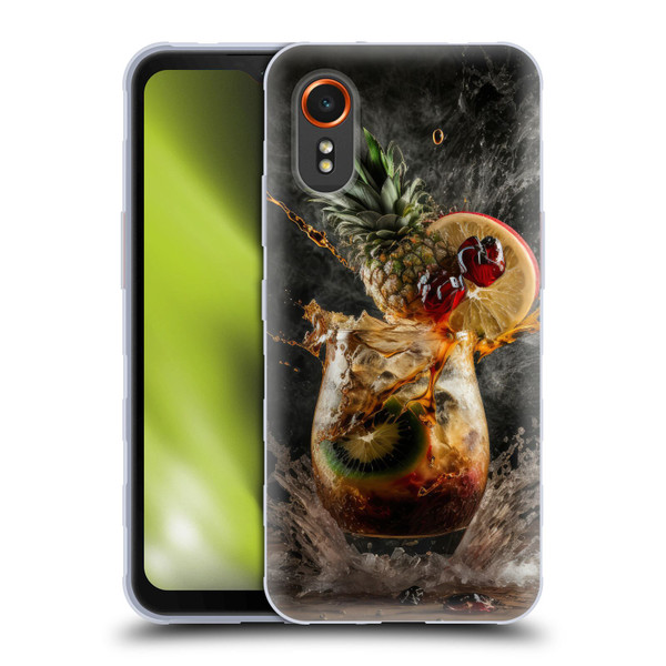Spacescapes Cocktails Exploding Mai Tai Soft Gel Case for Samsung Galaxy Xcover7 5G