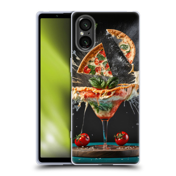 Spacescapes Cocktails Margarita Martini Blast Soft Gel Case for Sony Xperia 5 V 5G