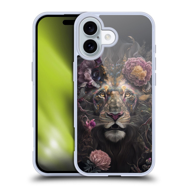 Spacescapes Floral Lions Pride Soft Gel Case for Apple iPhone 16