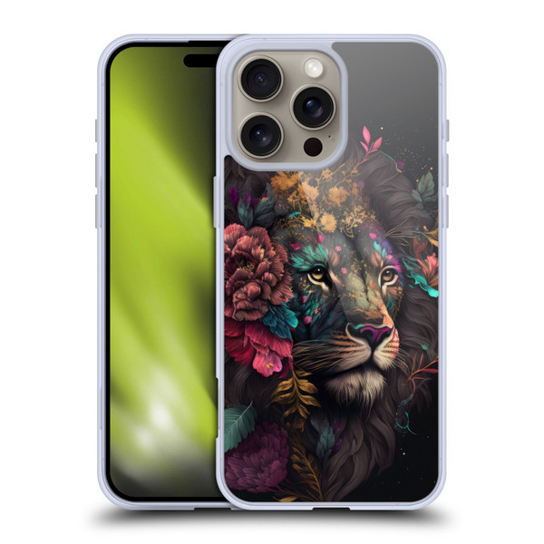Spacescapes Floral Lions Ethereal Petals Soft Gel Case for Apple iPhone 16 Pro Max