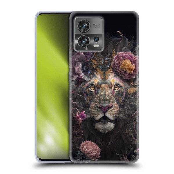 Spacescapes Floral Lions Pride Soft Gel Case for Motorola Moto Edge 30 Fusion