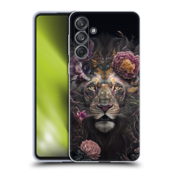 Spacescapes Floral Lions Pride Soft Gel Case for Samsung Galaxy M55 5G
