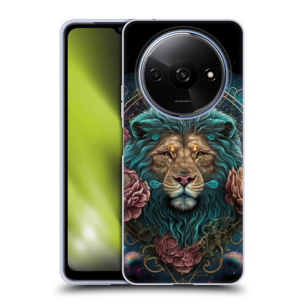 Spacescapes Floral Lions Aqua Mane Soft Gel Case for Xiaomi Redmi A3