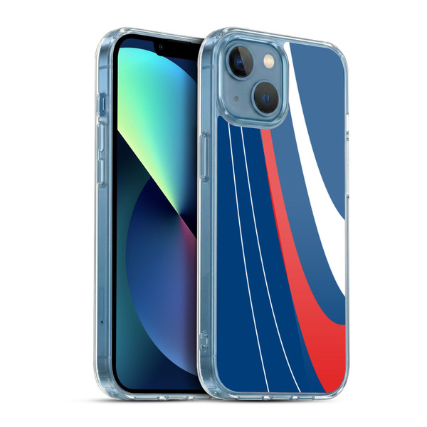 Ameritech Graphics Red And White Swirl Soft Gel Case for Apple iPhone 13 Mini & MagSafe