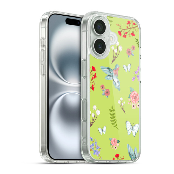 Ameritech Graphics Floral Soft Gel Case for Apple iPhone 16 & MagSafe