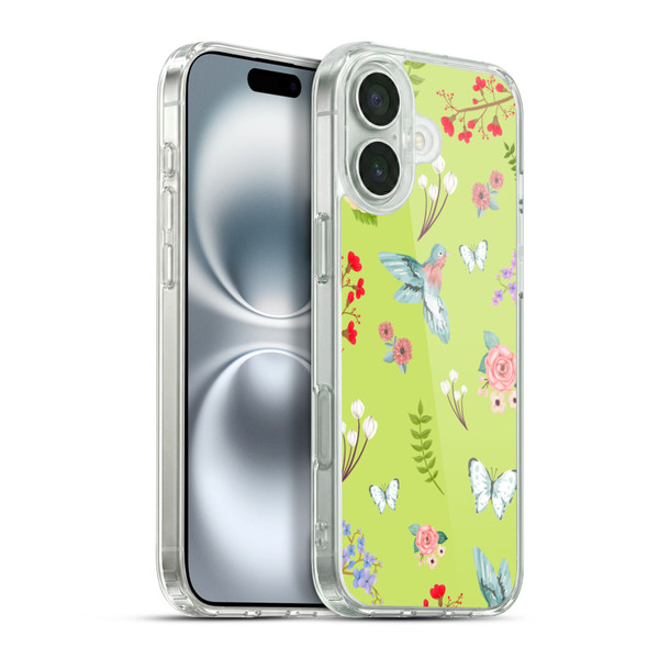Ameritech Graphics Floral Soft Gel Case for Apple iPhone 16 Plus & MagSafe