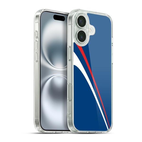 Ameritech Graphics Red And White Lines Soft Gel Case for Apple iPhone 16 Plus & MagSafe