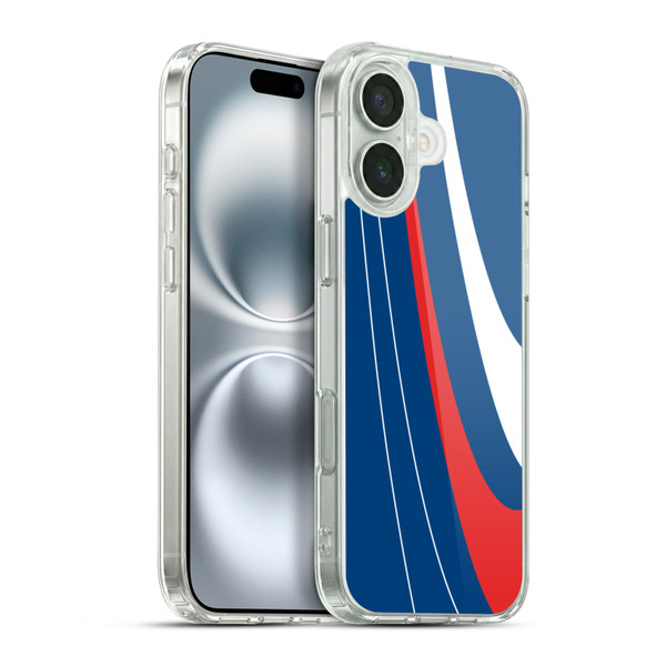 Ameritech Graphics Red And White Swirl Soft Gel Case for Apple iPhone 16 Plus & MagSafe