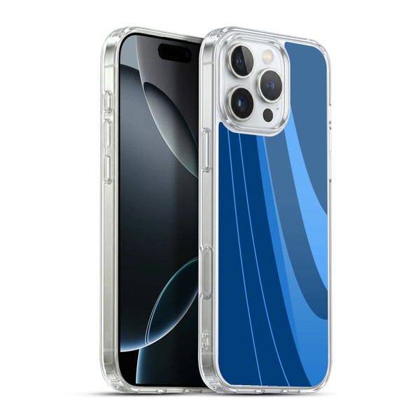 Ameritech Graphics Blue Mono Swirl Soft Gel Case for Apple iPhone 16 Pro Max & MagSafe