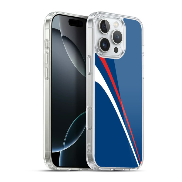 Ameritech Graphics Red And White Lines Soft Gel Case for Apple iPhone 16 Pro Max & MagSafe