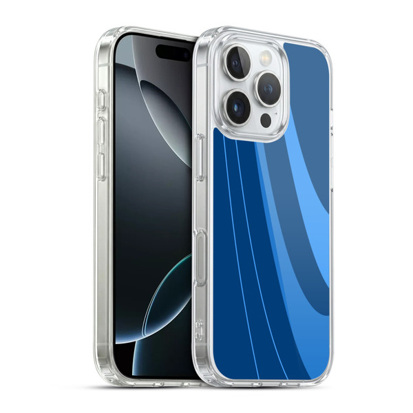 Ameritech Graphics Blue Mono Swirl Soft Gel Case for Apple iPhone 16 Pro & MagSafe