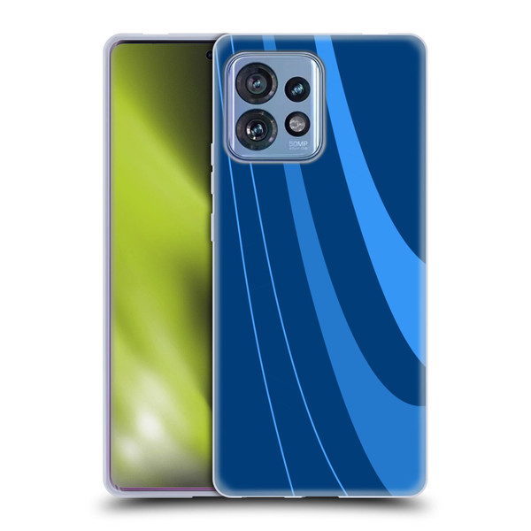 Ameritech Graphics Blue Mono Swirl Soft Gel Case for Motorola Moto Edge 40 Pro