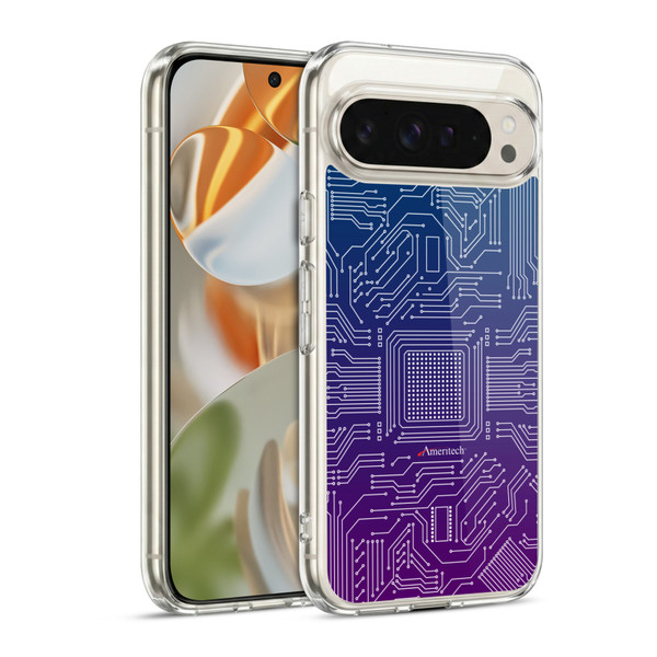 Ameritech Graphics Circuit Board Soft Gel Case for Google Pixel 9 / Pixel 9 Pro