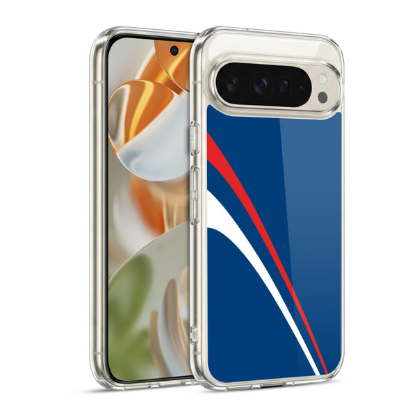 Ameritech Graphics Red And White Lines Soft Gel Case for Google Pixel 9 / Pixel 9 Pro