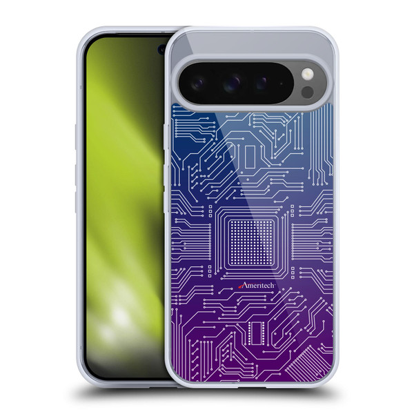 Ameritech Graphics Circuit Board Soft Gel Case for Google Pixel 9 Pro XL