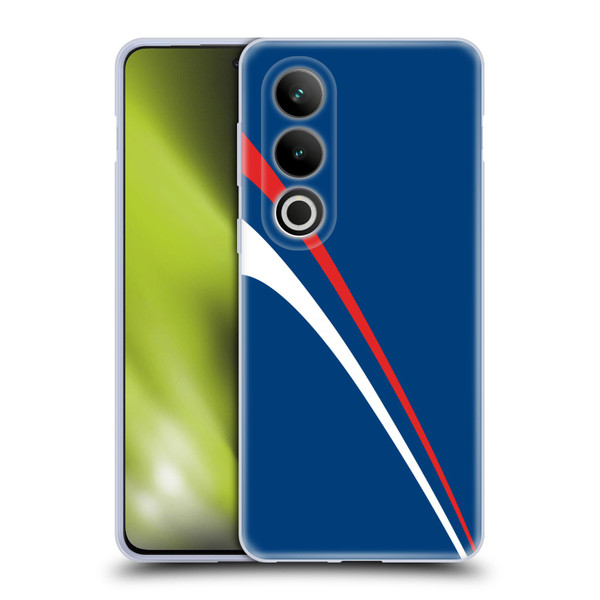 Ameritech Graphics Red And White Lines Soft Gel Case for OPPO OnePlus Ace 3V 5G