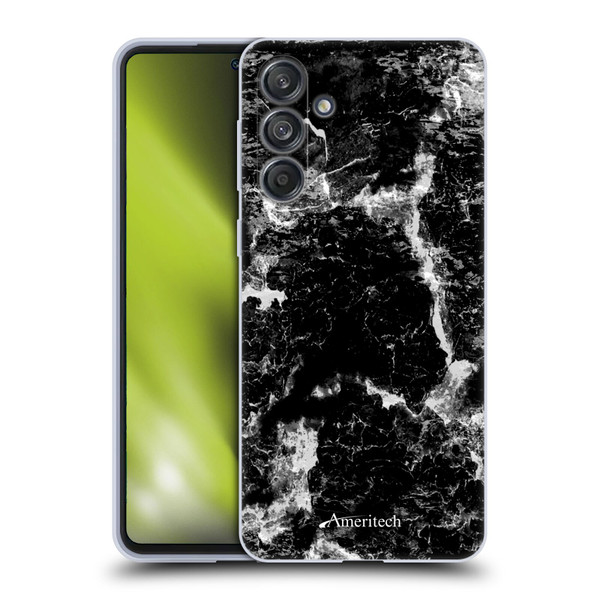 Ameritech Graphics Black Marble Soft Gel Case for Samsung Galaxy M55 5G